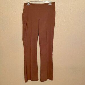 ON&ON Brown Stretch Pants Back Zipper Seamless Waist Boot Cut Approx Size (M)